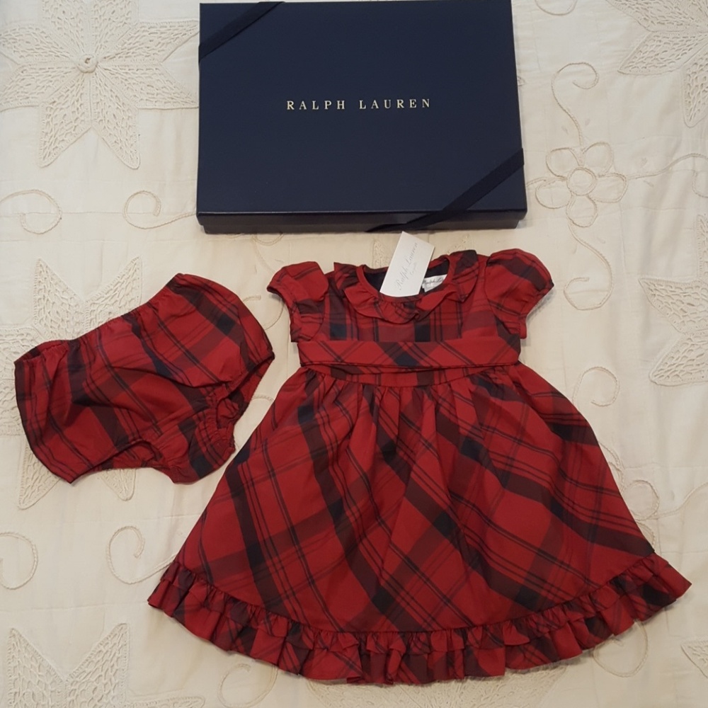 NWT Ralph Lauren Dress and Bloomers with box 9M
